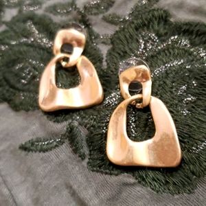 Gold drop earrings
